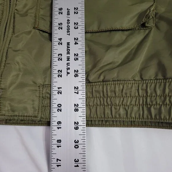VTG Ralph Lauren Polo Jeans Co. Military Surplus Olive Bomber Jacket Size XXL - Picture 8 of 11